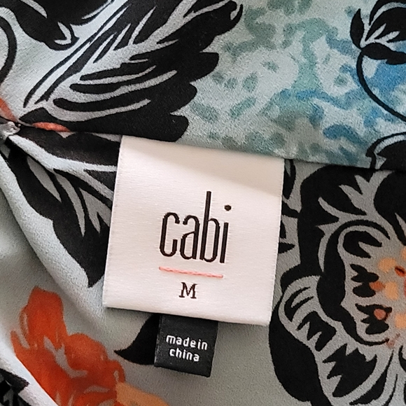 Cabi Maya Tropical Floral Print Dress M - Picture 5 of 5